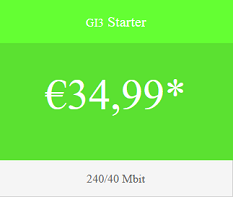 Starter - € 34,99 für 3 Monate, dann 38,90